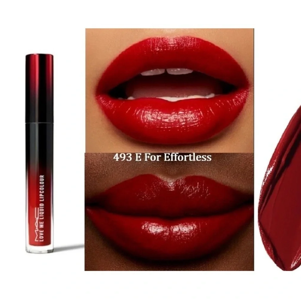 New MAC Love Me Liquid Lipcolour color 493 E For Effortless 0.1oz/3.1 ml